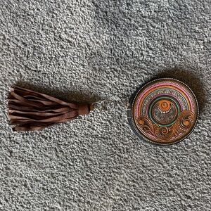 Bohemian Brown Tassel Keychain